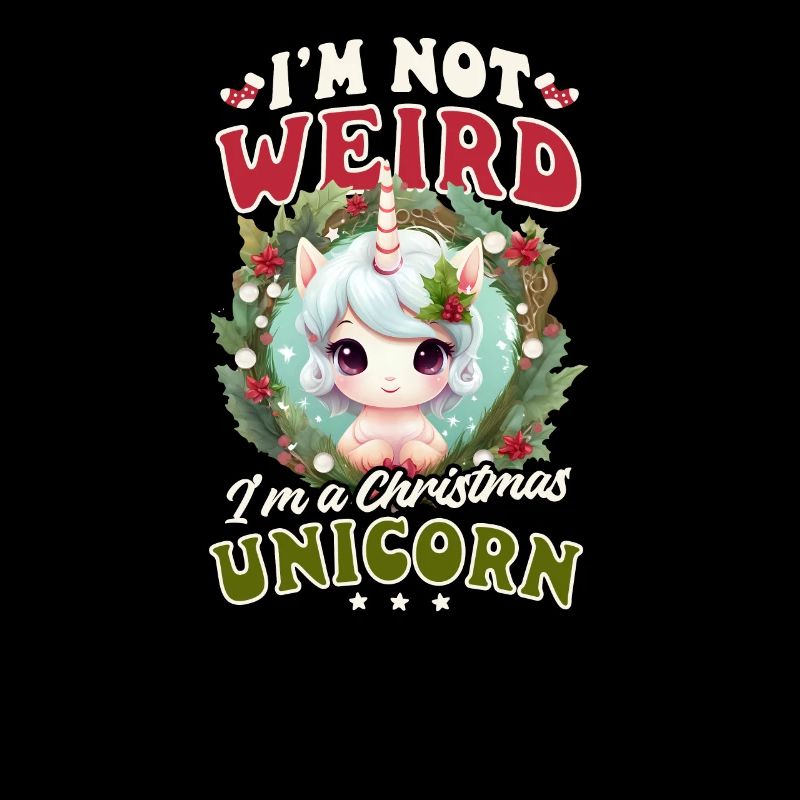 Licorne de Noël pas bizarre