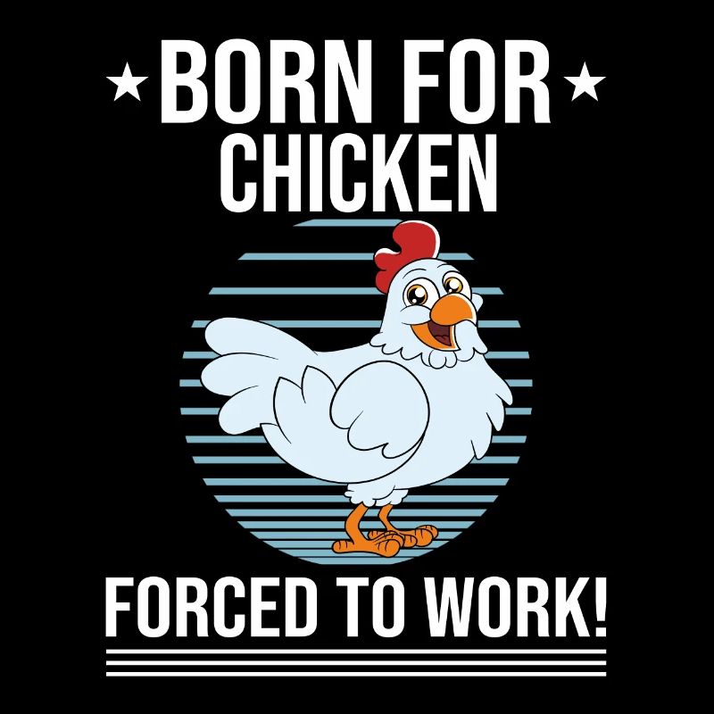 Lustiger Hühner Spruch Huhn