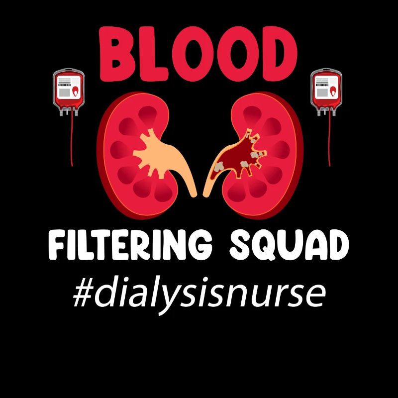 Blutfilter-trupp Lustige Dialyse-krankenschwester