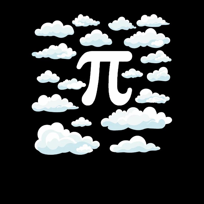 Pi Day Symbol In The Sky Clouds Funny Math