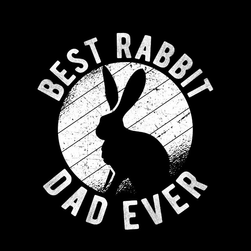Best Rabbit Dad Ever Papa Rabbit Vintage Bunny
