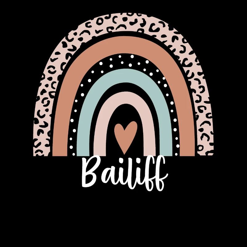 Bailiff Rainbow Leopard Funny Bailiff Appreciation