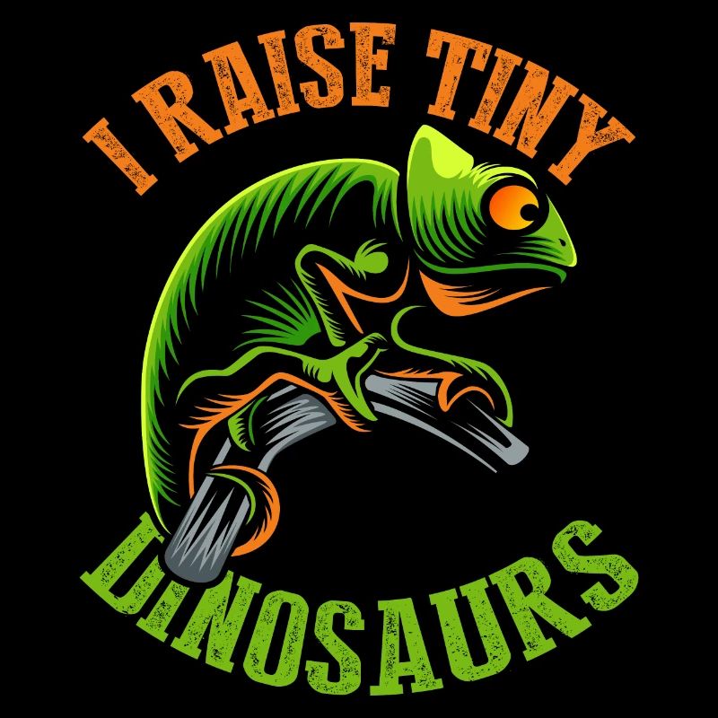 I Lift Tiny Dinosaurs, Chameleon T-Shirt