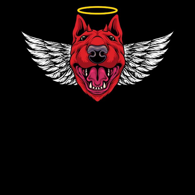 Devil Bull Terrier Dog T-Shirt