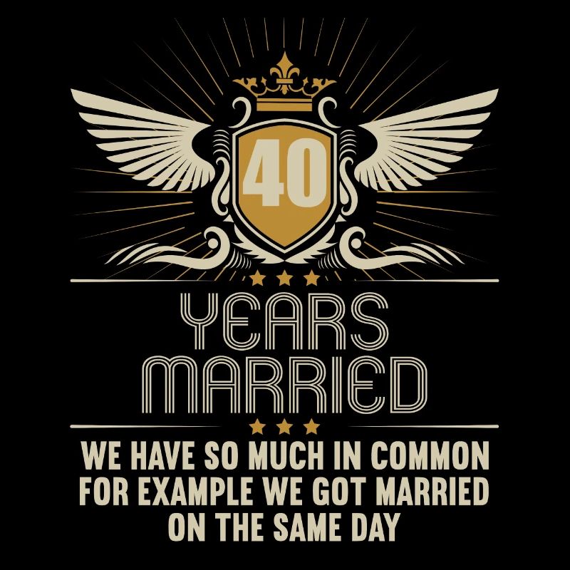 Nous avons beaucoup en commun 40e anniversaire de mariage