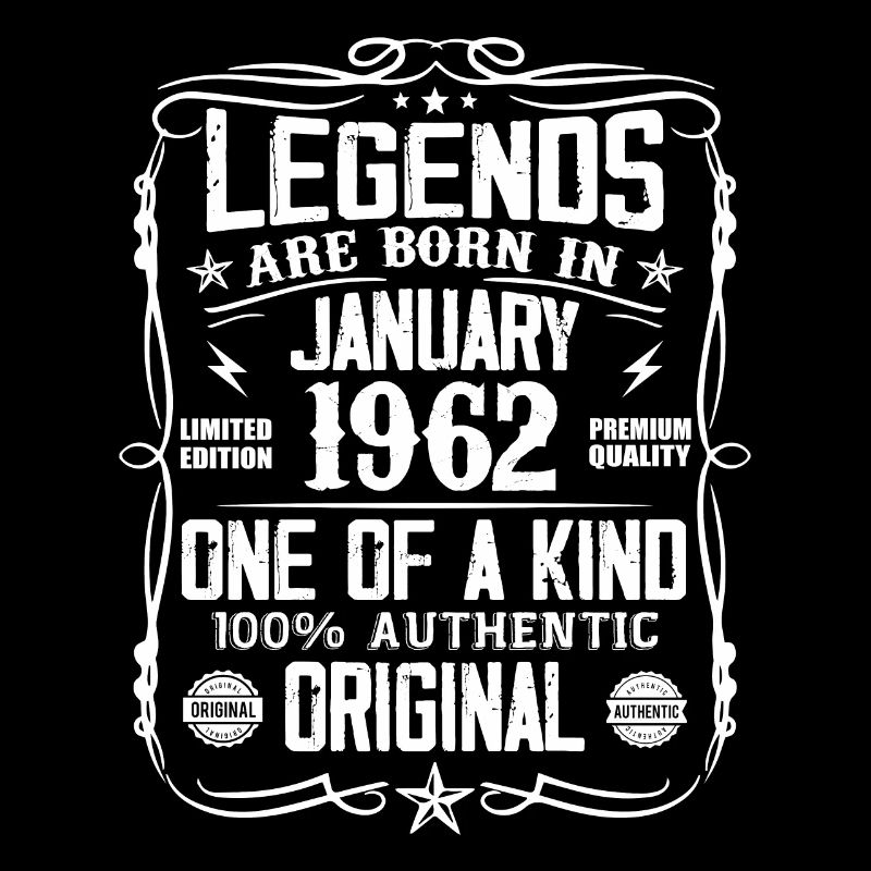 Birthday gift born in January 1962