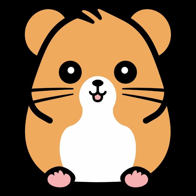 Mignon Humour petit hamster