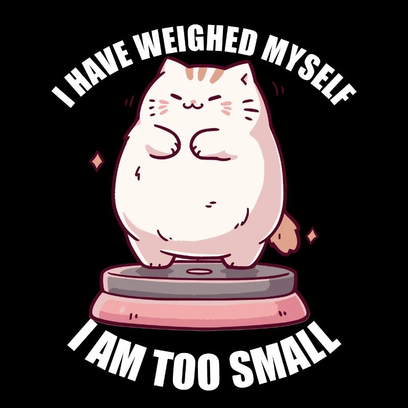 I've weighed myself I'm too small cat