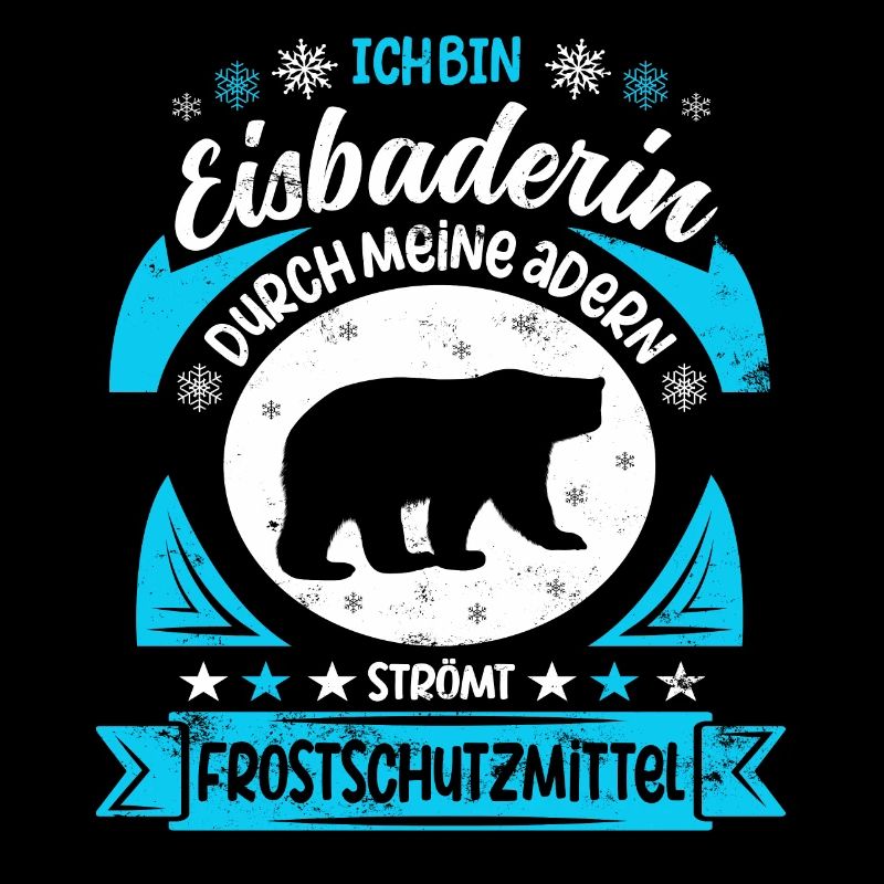 Winterbaden Kältebad Eisbaderin Eisbaden Sprüche