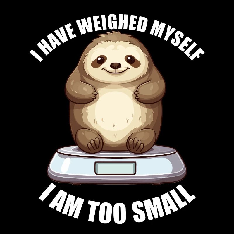 I've weighed, I'm too small, a sloth
