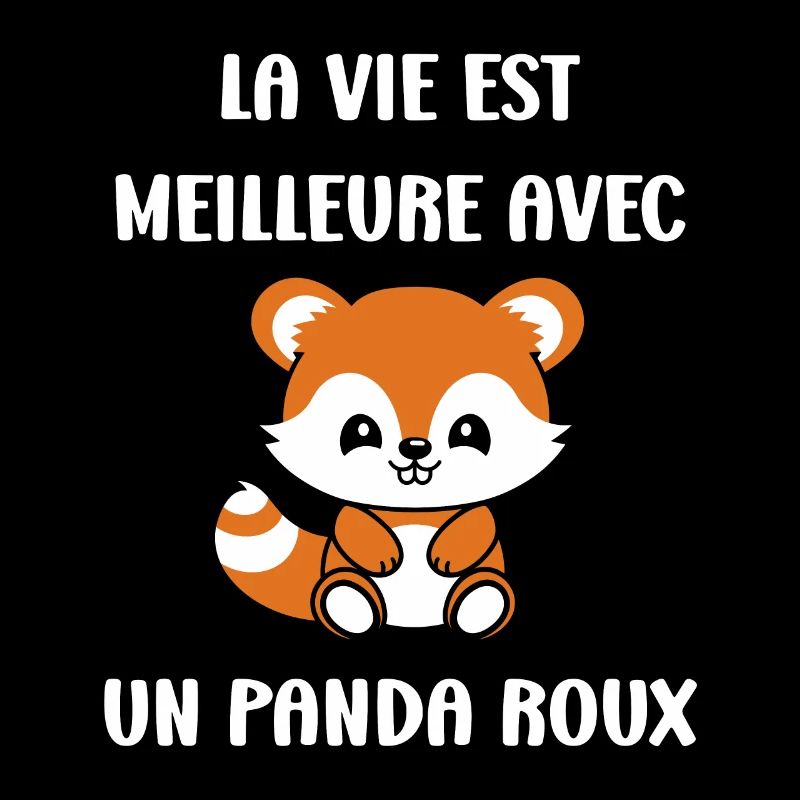 Renard amour Petit panda roux