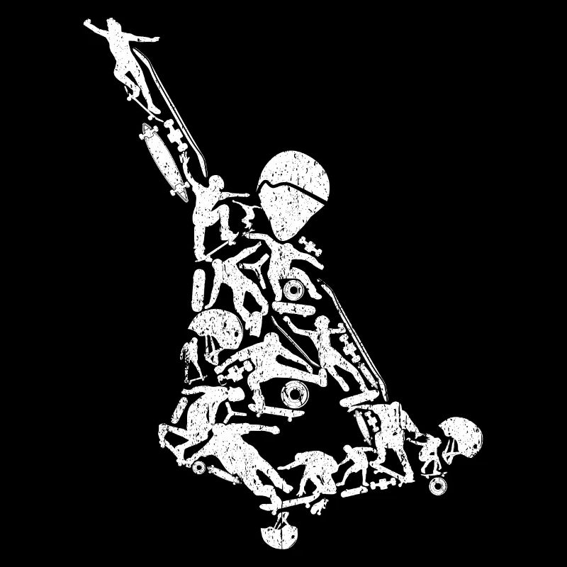 Skateboard Skateboarding Retro Boarder Stunt Fun S