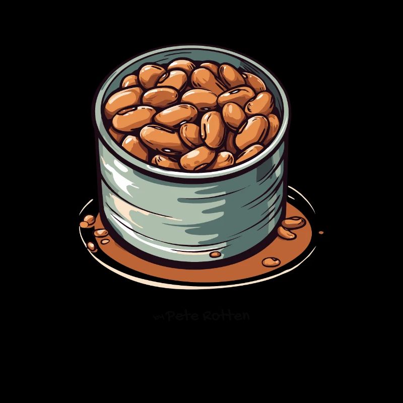 Une boîte de haricots