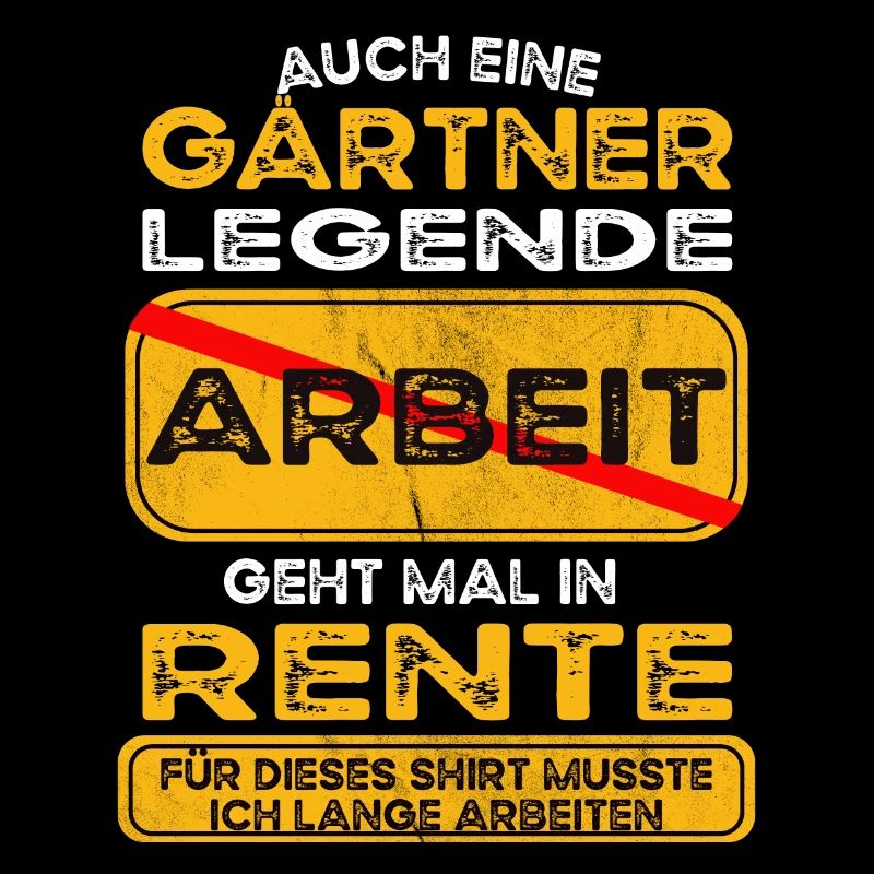 Gärtner lustiges Rente Pension