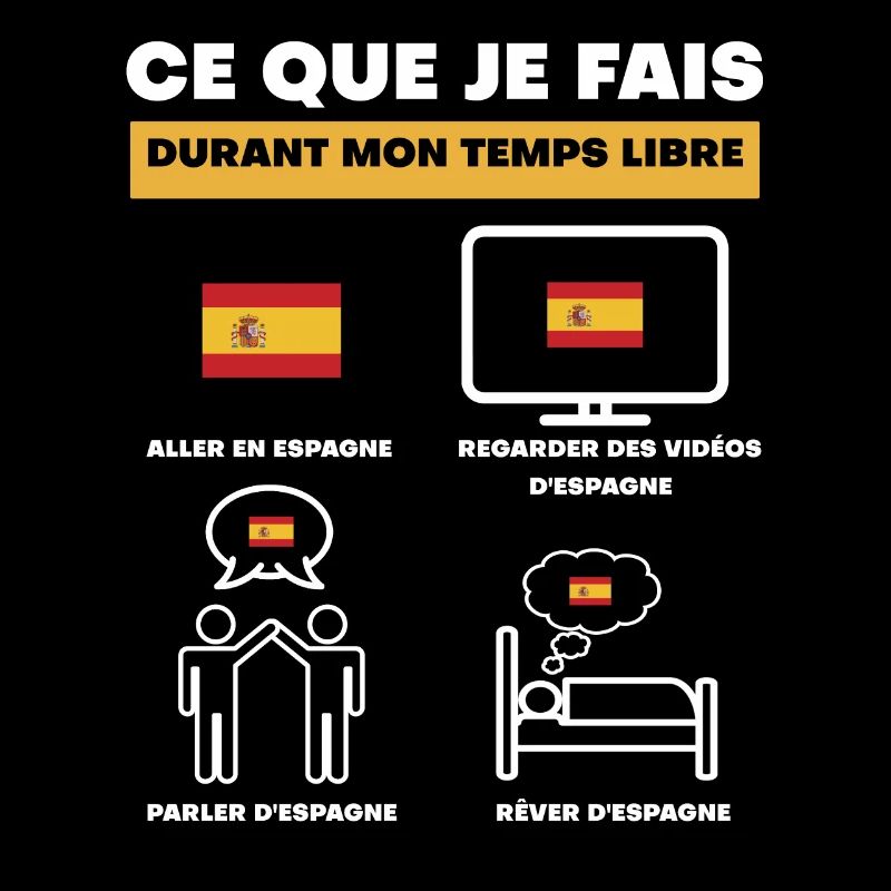 Spanien-Flagge in der Freizeit