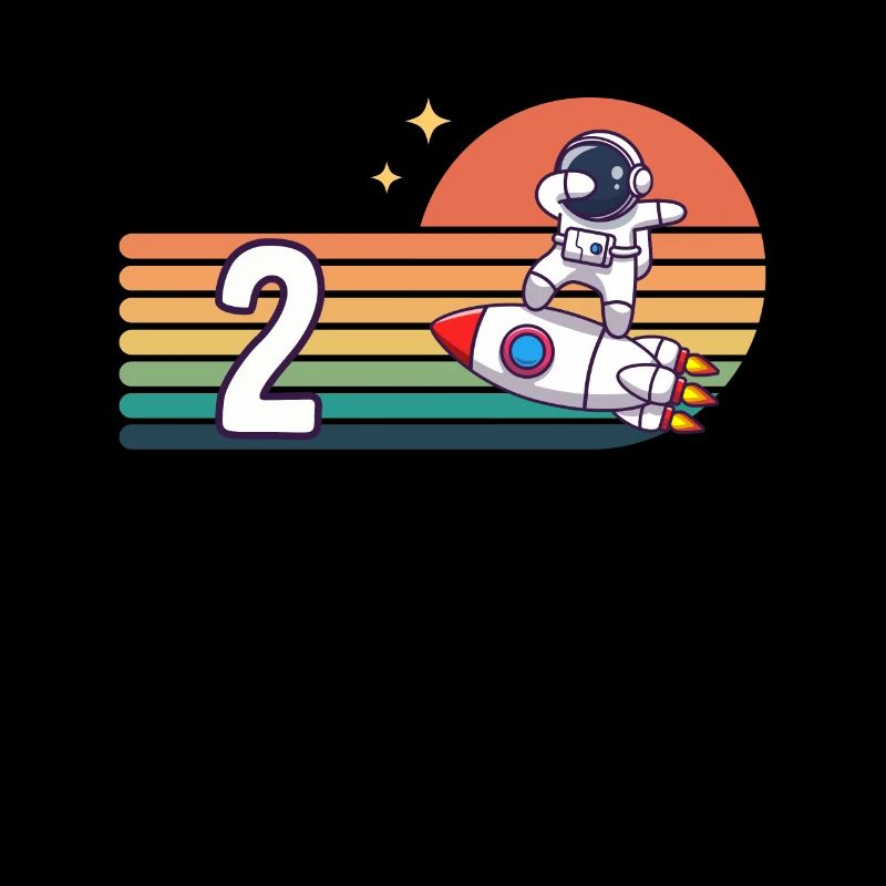 Vintage Rocket Astronaut 2 Years Dab 2nd