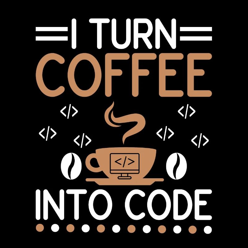 Kaffee-Codierung Programmierer Programmierer Entwickler Nerd Coff