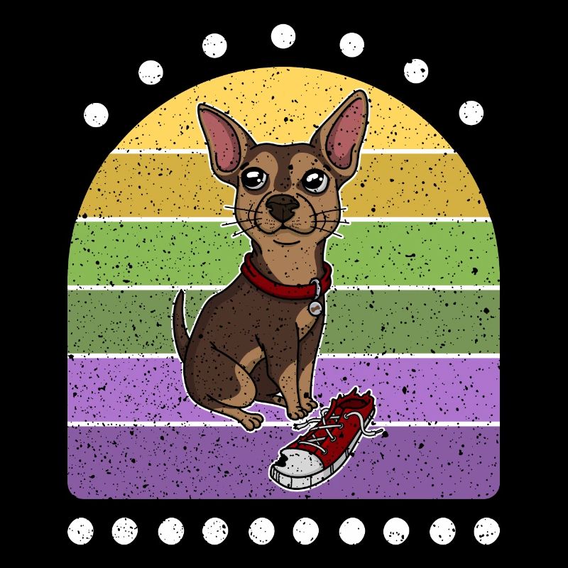 Sneaker Chihuahua Retro Hund