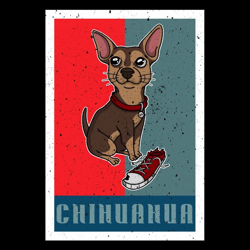Sneaker Chihuahua Retro Dog