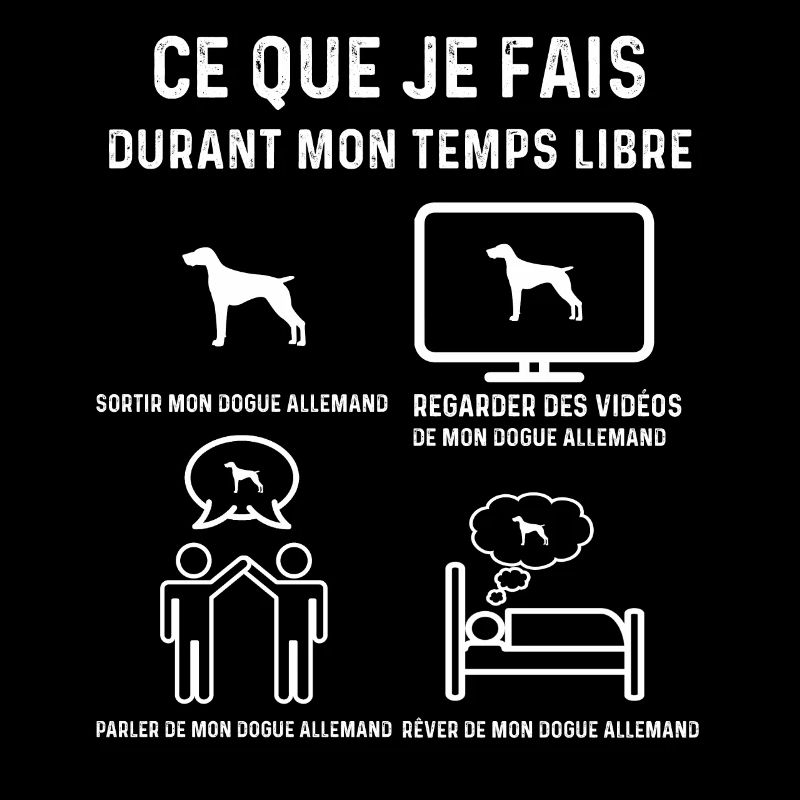 dogue-allemand temps libre cadeau