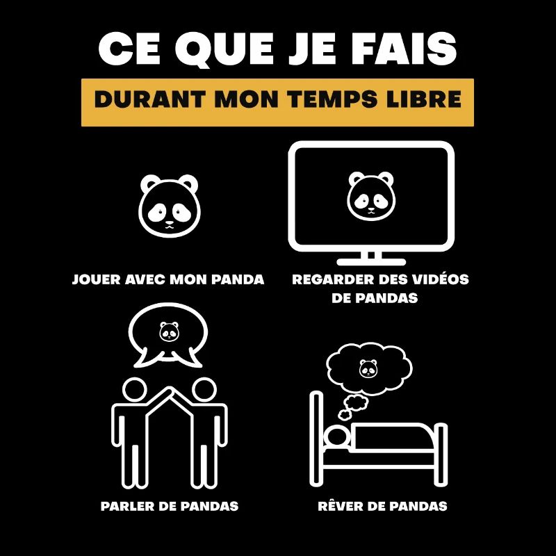 cadeau panda temps libre