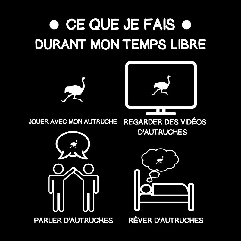 cadeau temps libre autruche