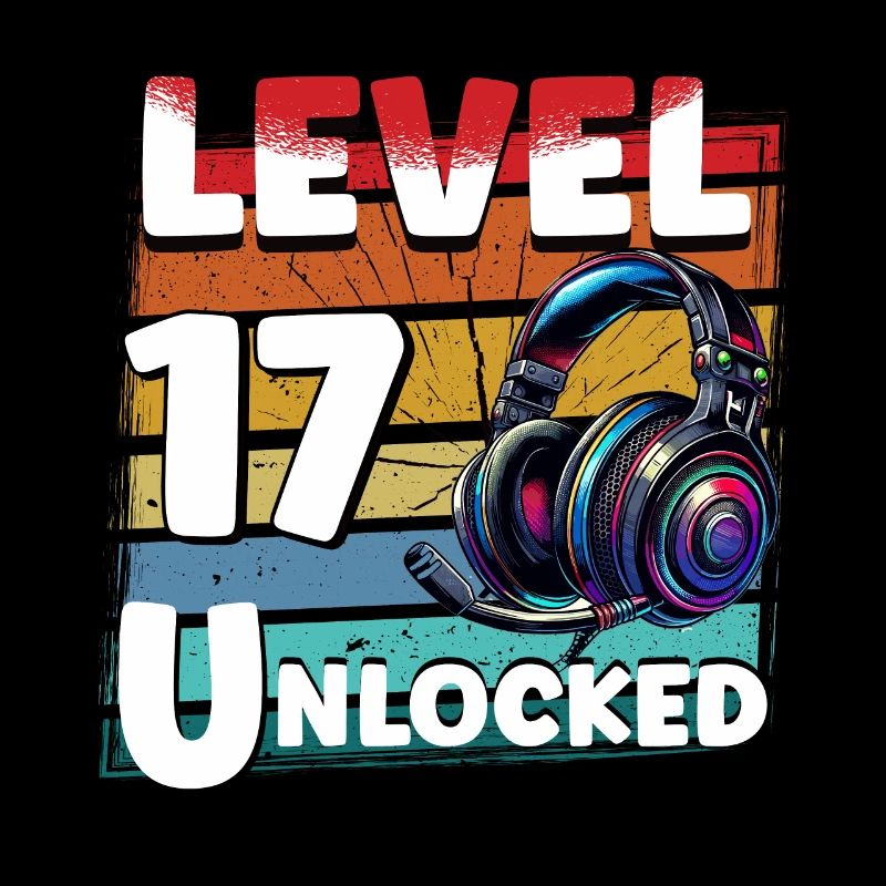 Gaming Birthday Level 17 Unlocked Gamer