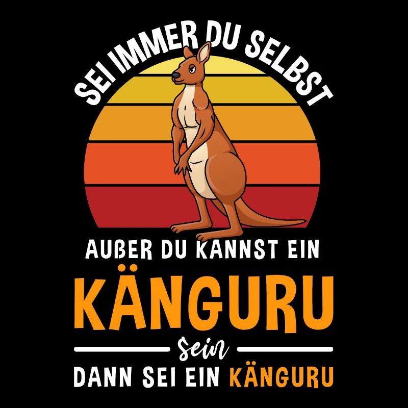 Kangaroos Beuteltier Retro Känguru