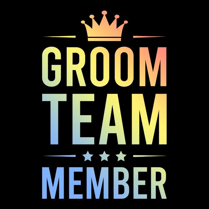 Groom Team Colorful