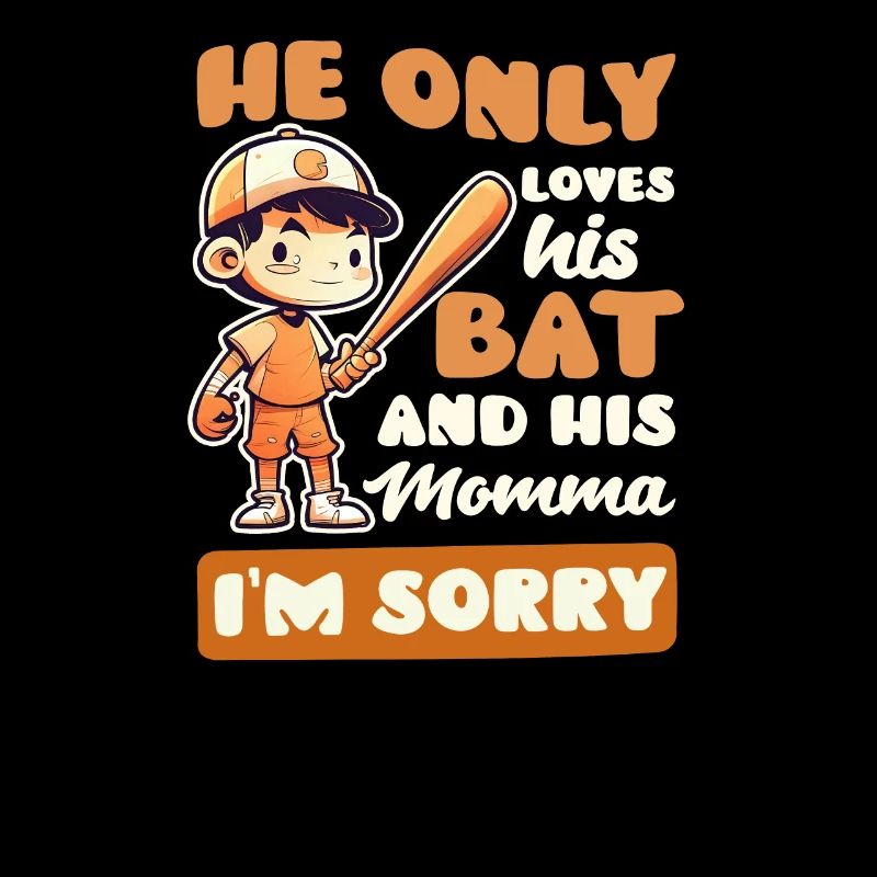 Baseball Mom Loves Bat And His Momma
