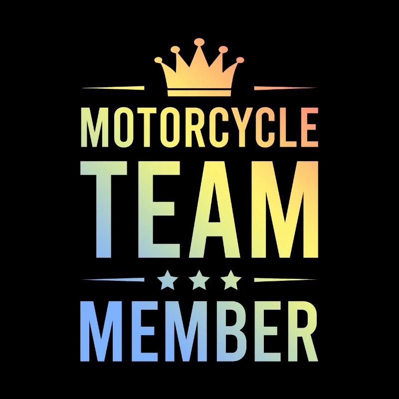 Motorcycle Team Colorful