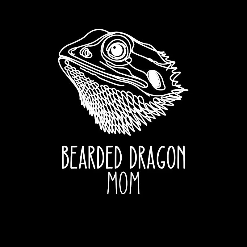 Line Art Best Mama - Bearded Dragon