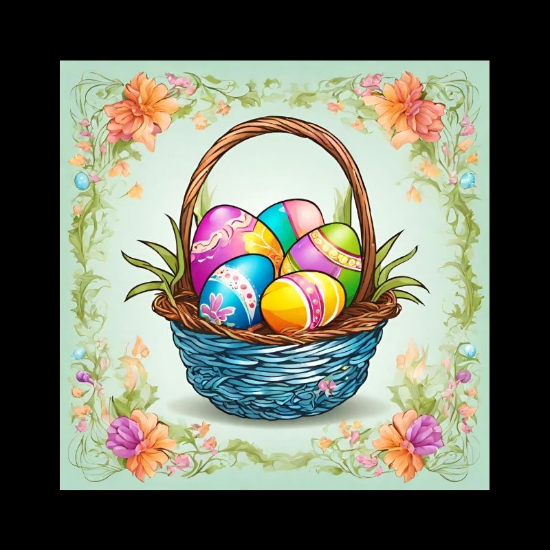 Easter Basket Picture Easter Motif