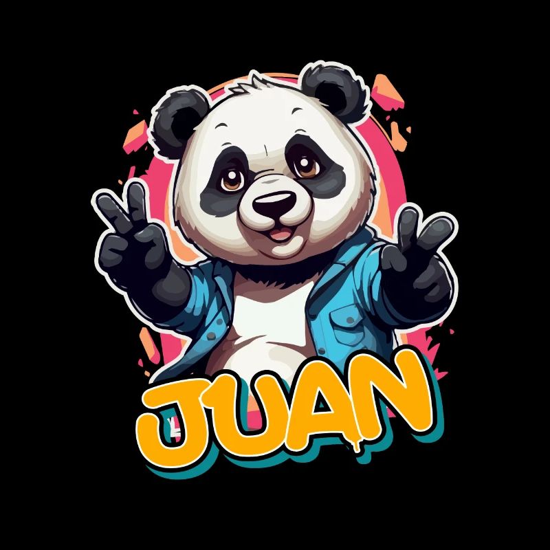 JUAN - Handsome Boy Name with Cool Panda
