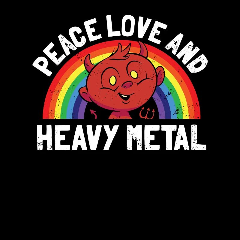 Heavy Metal Unicorn Rainbow Tee