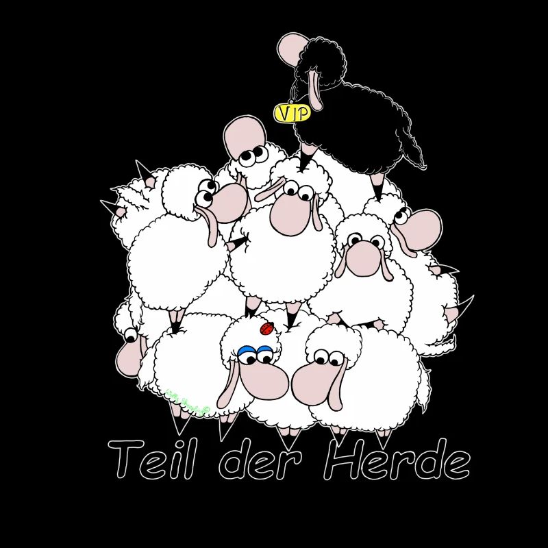 Teil der Herde mit Schriftzug Wolly Sheepling Game
