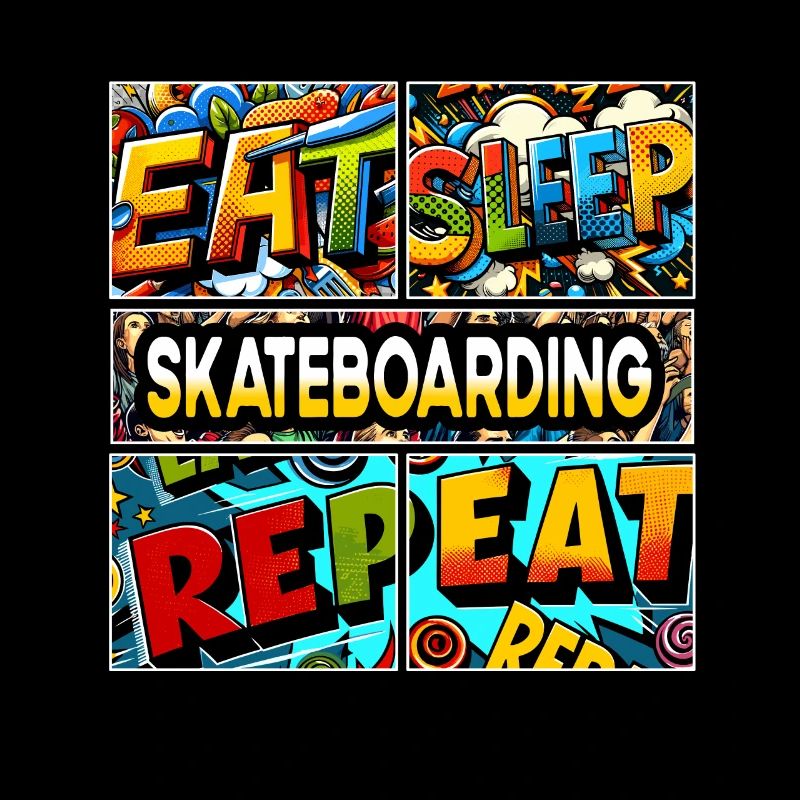 Manger, dormir, faire du skateboard, répéter