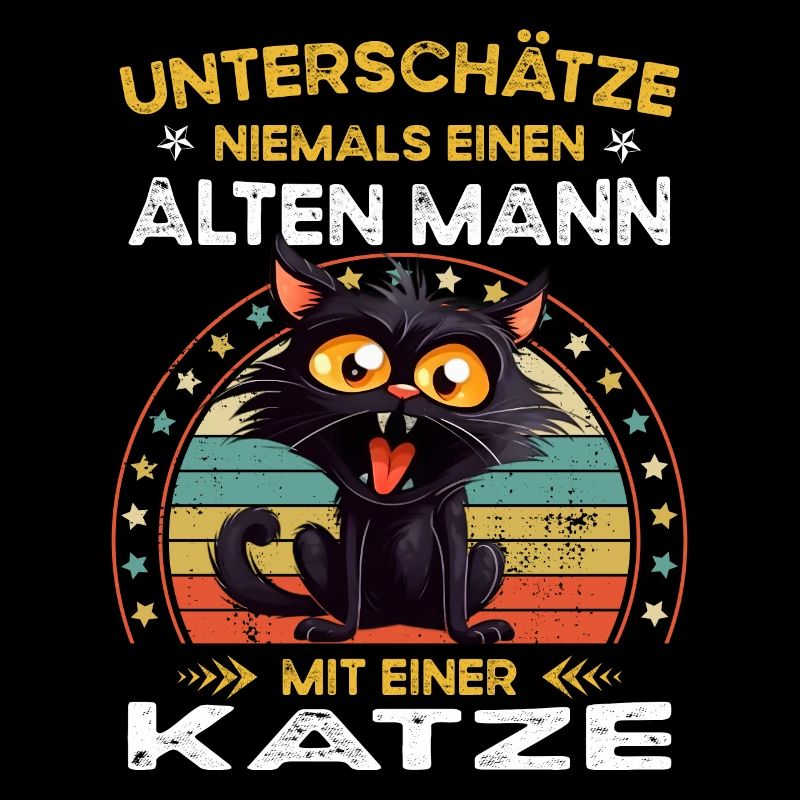 Never underestimate old man with a cat