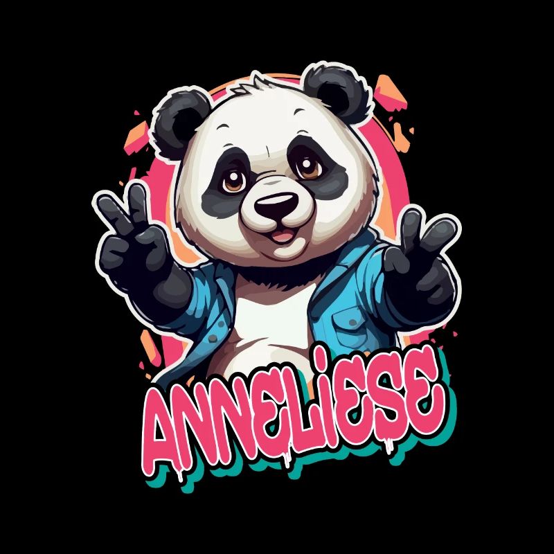 ANNELIESE - Beau nom de fille avec panda cool