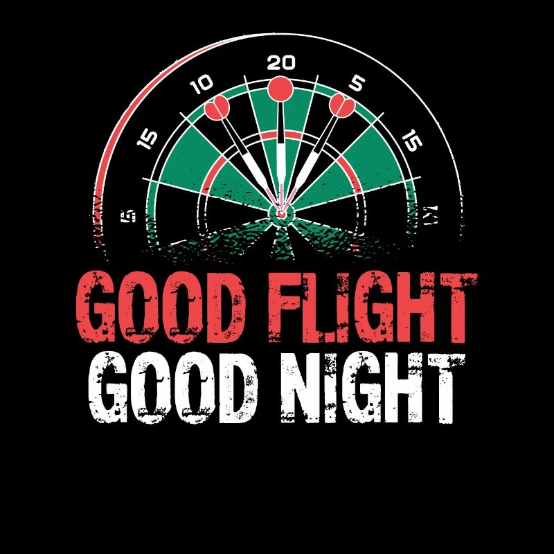Darts Good Flight Night Motif Tee