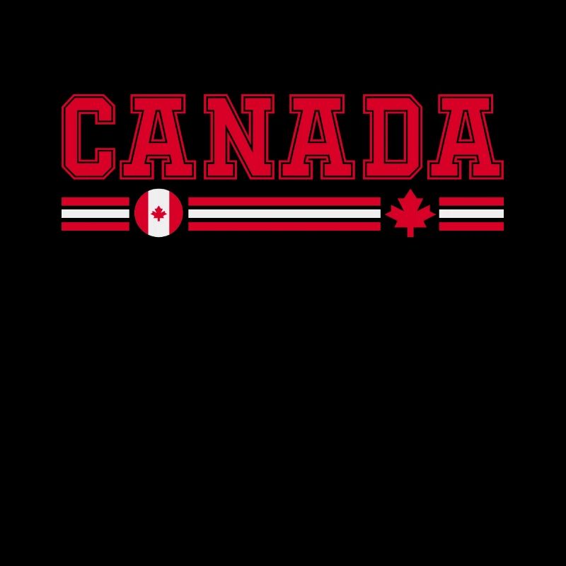 Canada, flag and emblem of Canada. Supporters