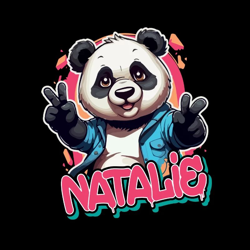 NATALIE - Beau nom de fille avec Panda cool