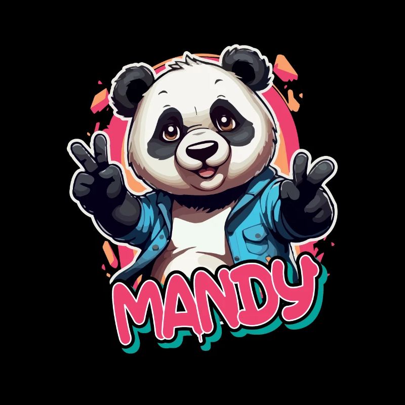PANDY - Beau nom de fille avec Cool Panda