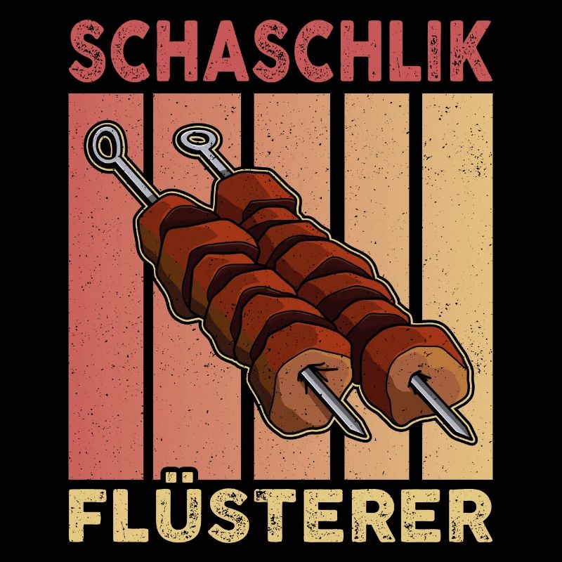Schaschlik Flüsterer Retro Russland Fleisch