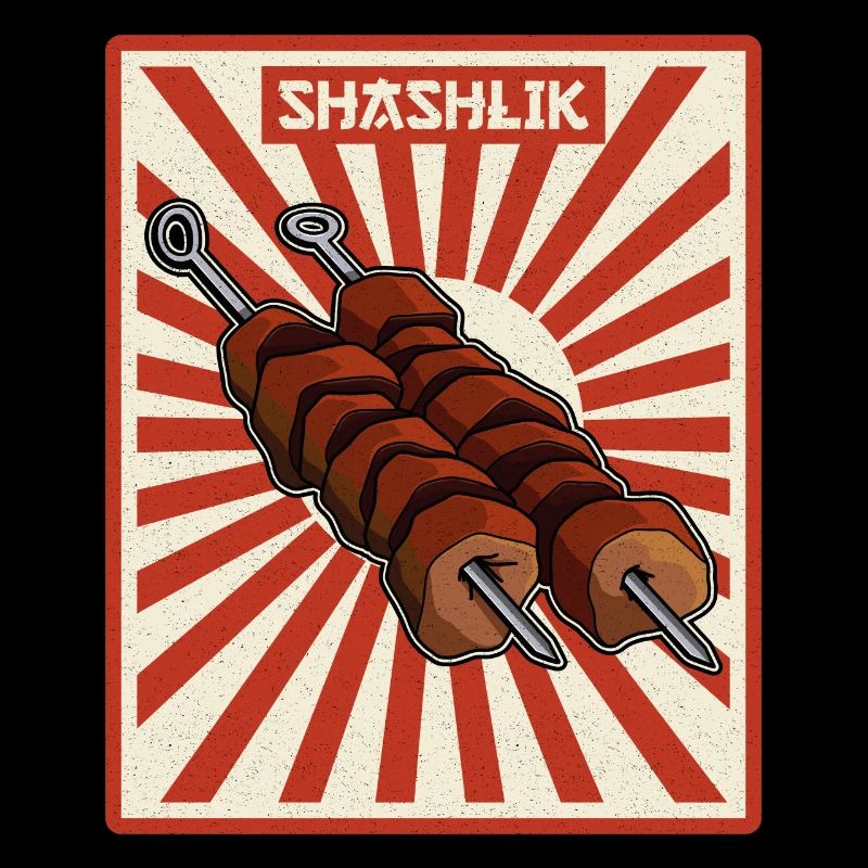 Shashlik Whisperer Rétro Russie Viande
