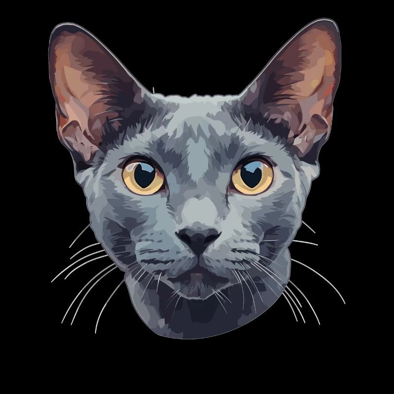 Chat bleu russe Russisch Blau Katze
