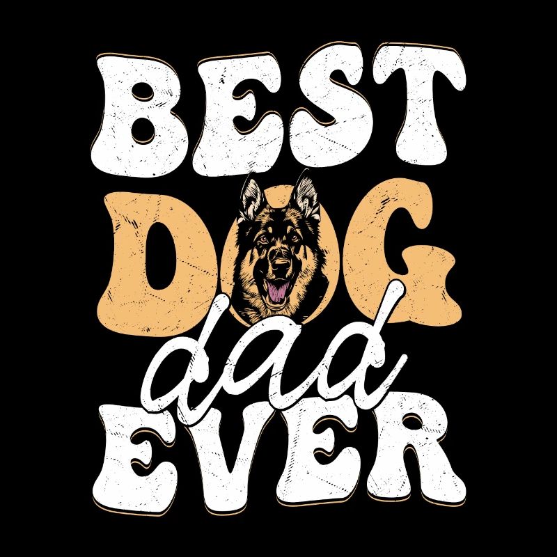 Best Dog Dad Ever German Shepherd Puppy Mom Dad