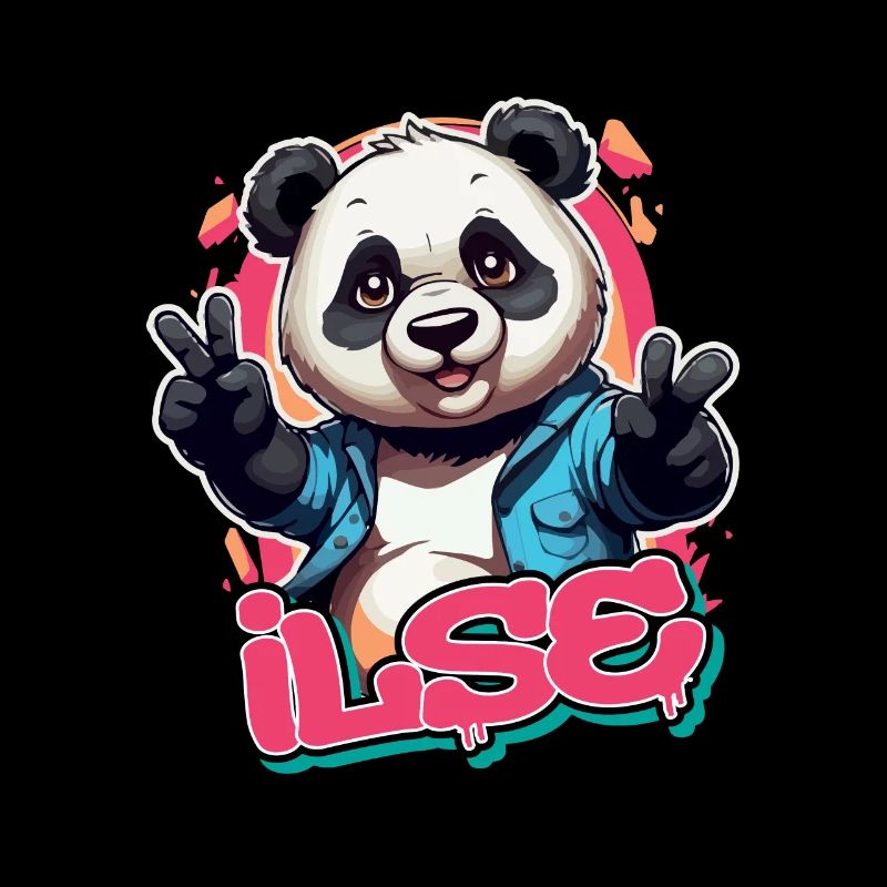 ILSE - Schöner Mädchen Name mit coolem Panda