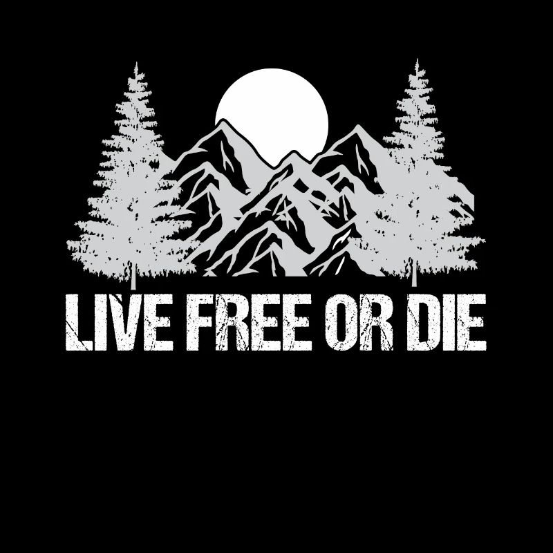 Leben Frei Oder Sterben Retro Nature Vintage Neu