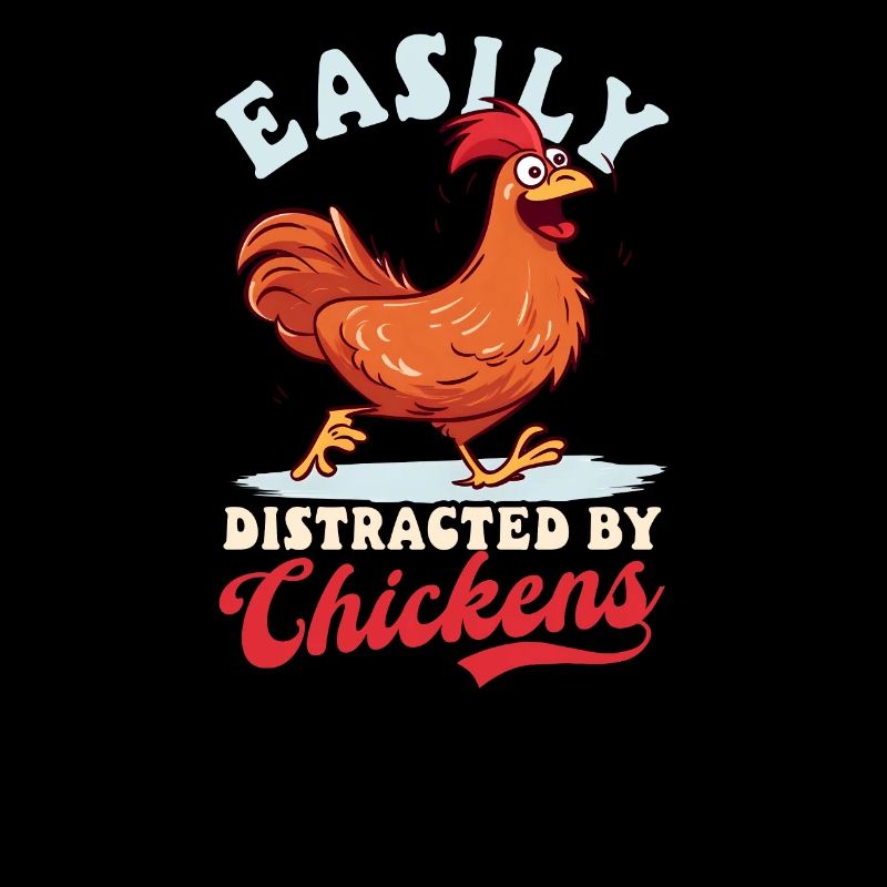 Chicken Farmer Distracted By Chickens